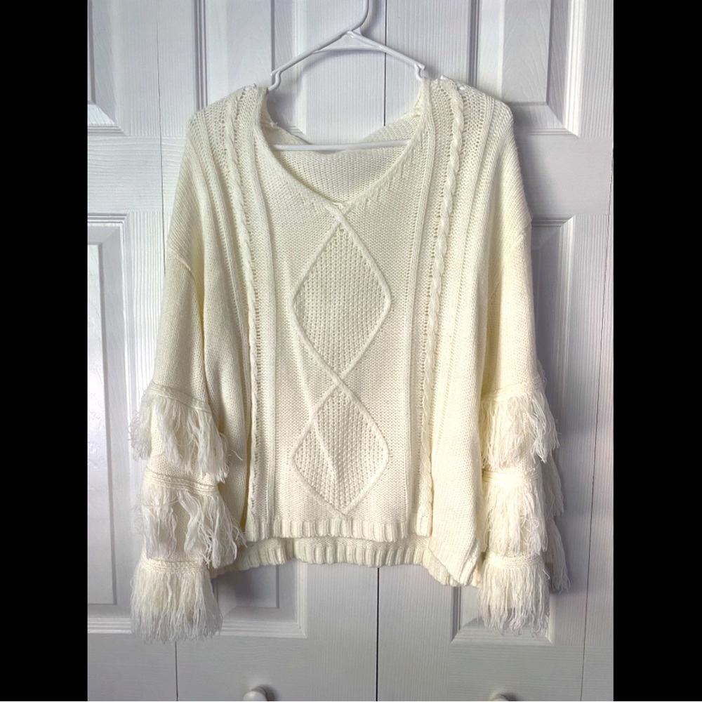 Cream Boho Sweater